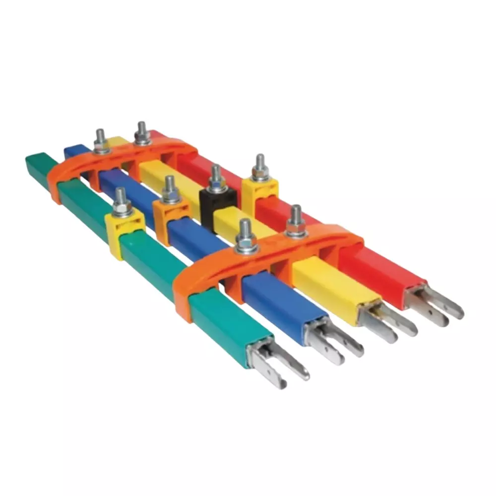 SRP M Type Pin Joint Type DSL Busbar System with all Accessories 4 Pole 125 Amp Galvalume Steel, DSL-01-9000
