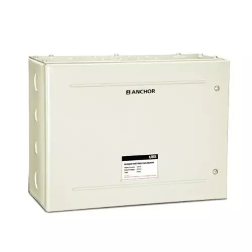 Anchor UNO Busbar Distribution Board 4 Way 1.6 mm Thickness White 63 A Current Rating, 98378