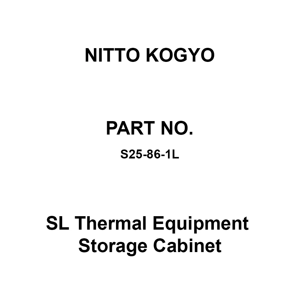 NITTO KOGYO SL Thermal Equipment Storage Cabinet 720x520 mm Board Dimension, S25-86-1L