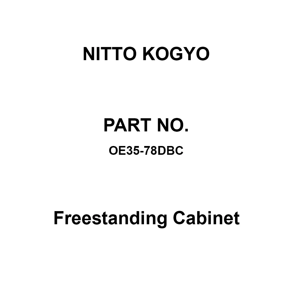 NITTO KOGYO Freestanding Cabinet Cream painting (2.5Y9 / 1) 330 mm Effective Depth, OE35-78DBC