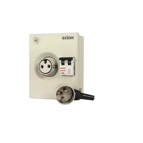 Axiom Plug & Socket Distribution Board 1 P/1 P+N Rating SPN 20 Amp, AX 1N PSDB 20