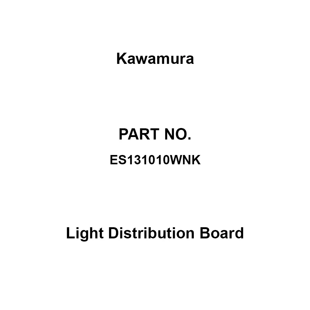 Kawamura Light Distribution Board 10 Branch Circuits 3P 100 Amp Main Capacity, ES131010WNK