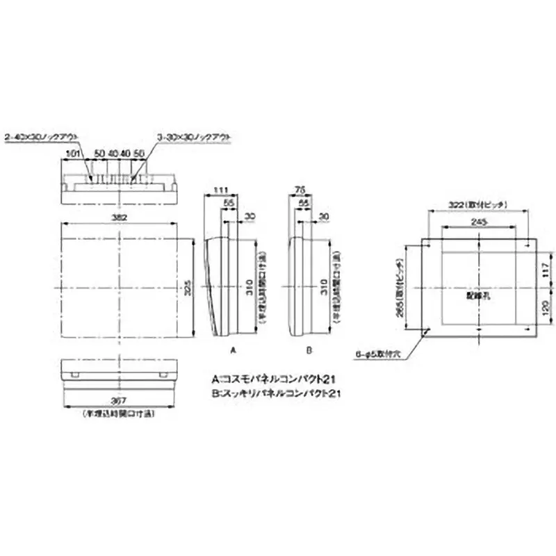 Panasonic Clean Panel 60 Amp Capacity, BQW8614