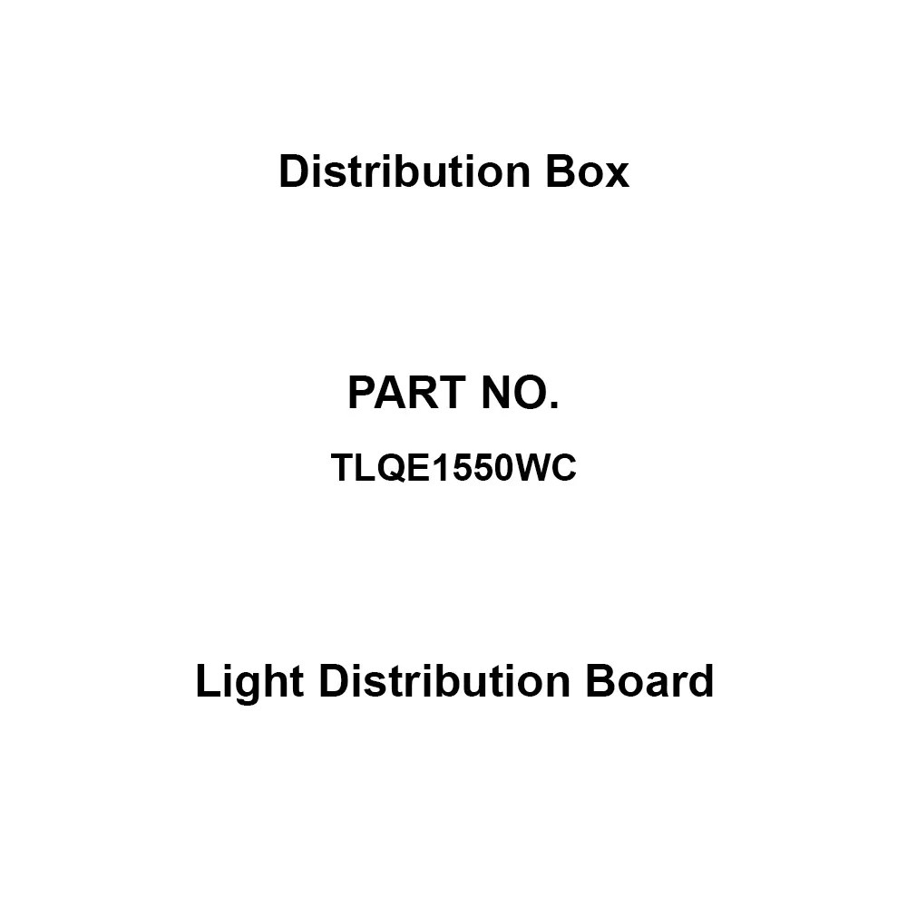 Naigai Energering Light Distribution Board 50 Branch Circuits 3P 150 Amp Main Capacity, TLQE1550WC