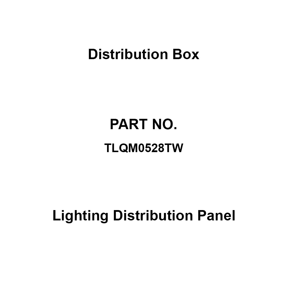Naigai Energering Lighting Distribution Panel 28 Branch Circuits 3P 50 Amp Main Capacity, TLQM0528TW