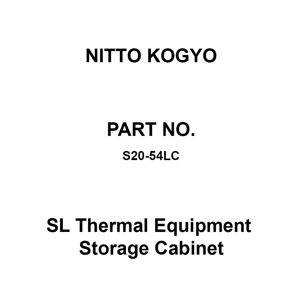 NITTO KOGYO SL Thermal Equipment Storage Cabinet 420x320 mm Board Dimension, S20-54LC