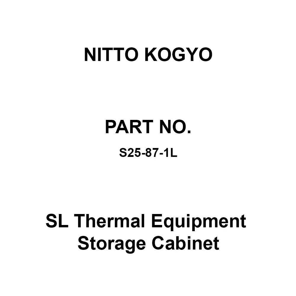NITTO KOGYO SL Thermal Equipment Storage Cabinet 720x620 mm Board Dimension, S25-87-1L