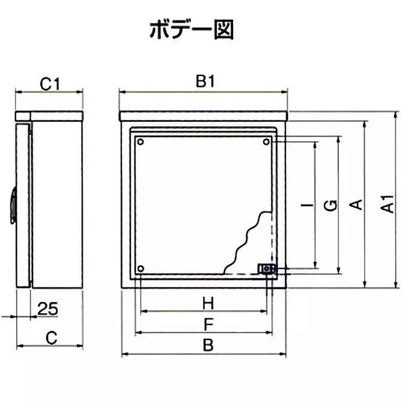 NITTO KOGYO OA Type Outdoor Small Box 250x350 mm Circuit Board Dimension, OAB12-43C