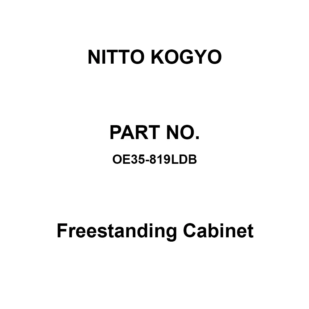 NITTO KOGYO Freestanding Cabinet Light beige paint (5Y7 / 1) 324 mm Effective Depth, OE35-819LDB