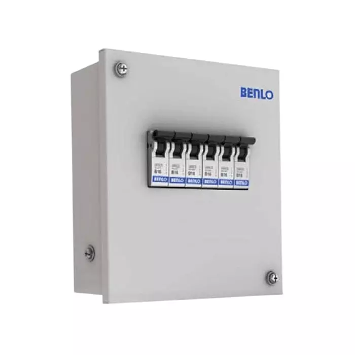 Benlo MCB Distribution Board Single Phase Neutral 6 Way, 70002 (Without MCB)