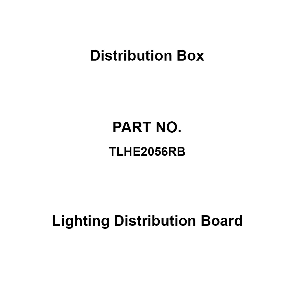 Naigai Energering Lighting Distribution Board 56 Branch Circuits 3P 200 Amp Main Capacity, TLHE2056RB