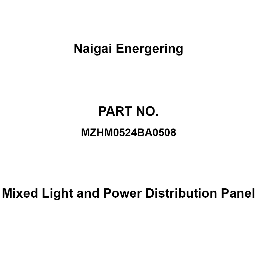Naigai Energering Mixed Light and Power Distribution Panel (Light) 24 / (Power) 8 Branch Circuits, MZHM0524BA0508