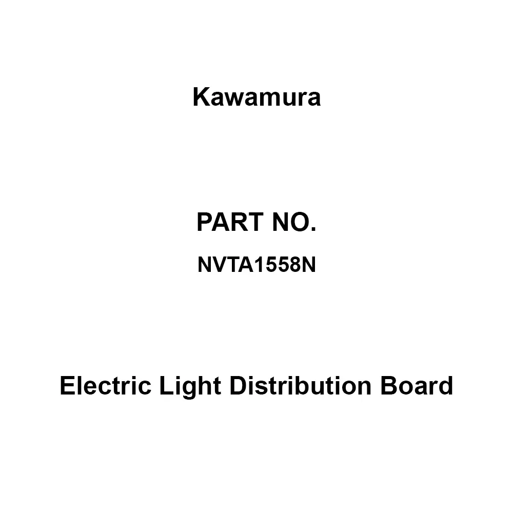 Kawamura Electric Light Distribution Board 58 Branch Circuits 3P 150 Amp Main Capacity, NVTA1558N