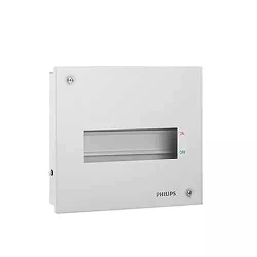 Philips 8 Way SPN Single Door Distribution Board 63 A and 415 V, 913713968801