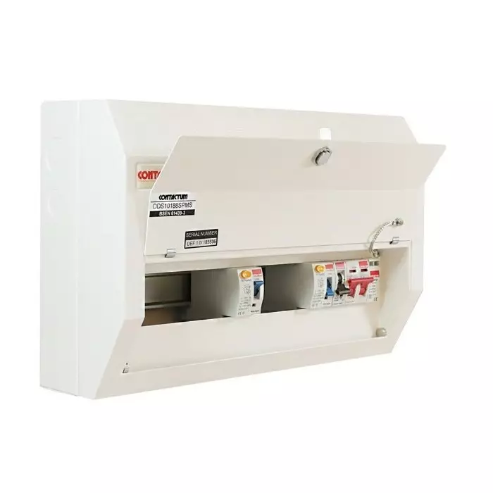 Contactum 10 Way Steel Consumer Unit 100A Defender, DDS10188SPMS