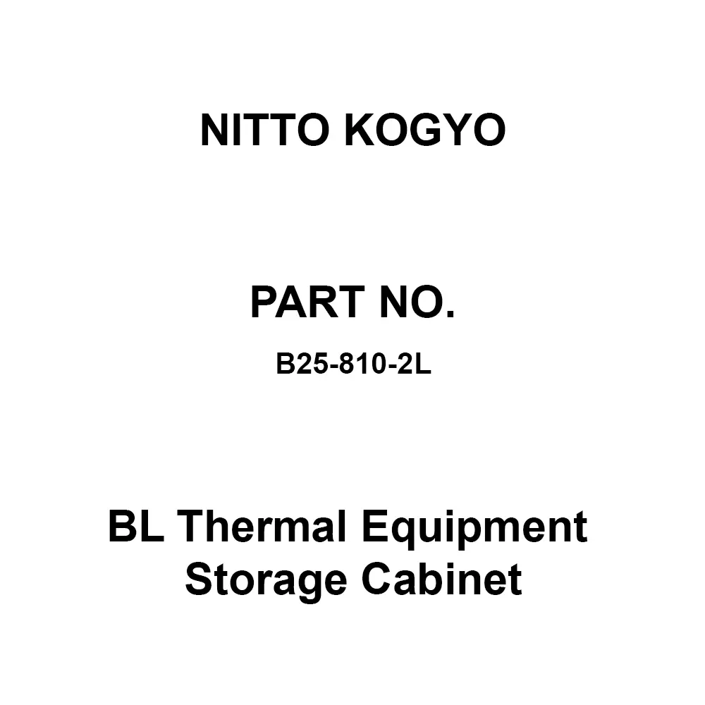NITTO KOGYO BL Thermal Equipment Storage Cabinet 720x920 mm Board Dimension, B25-810-2L