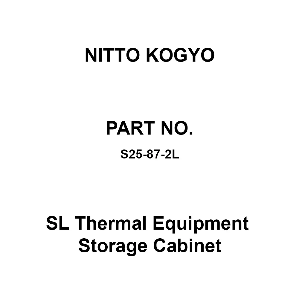 NITTO KOGYO SL Thermal Equipment Storage Cabinet 720x620 mm Board Dimension, S25-87-2L