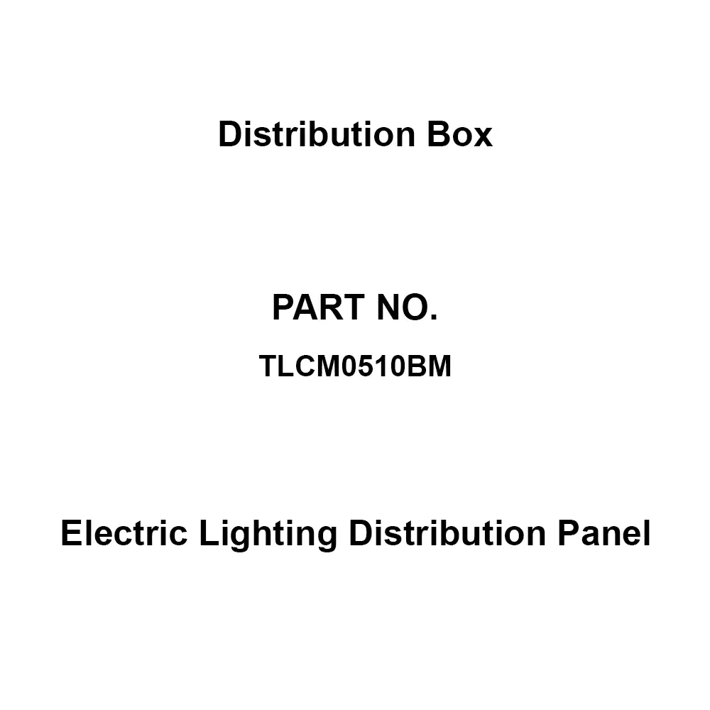 Naigai Energering Electric Lighting Distribution Panel 10 Branch Circuits 3P 50 Amp Main Capacity, TLCM0510BM
