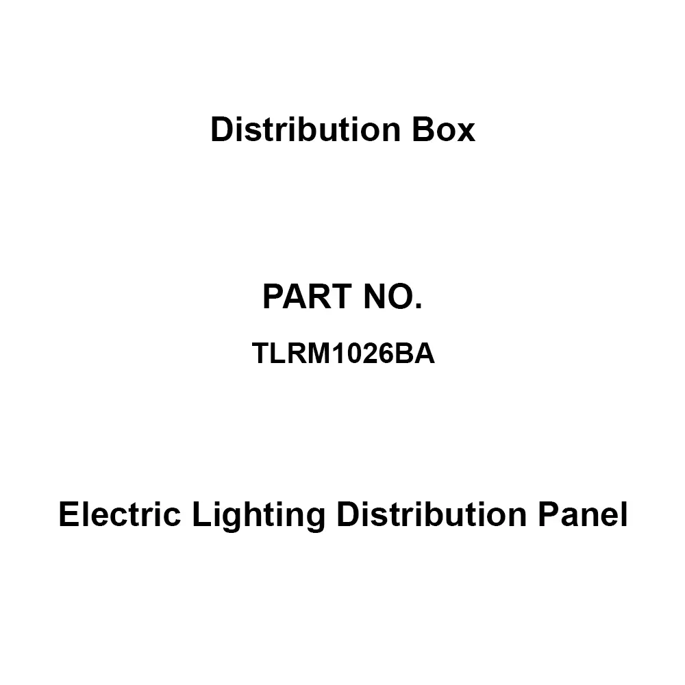 Naigai Energering Electric Lighting Distribution Panel 26 Branch Circuits 3P 100 Amp Main Capacity, TLRM1026BA