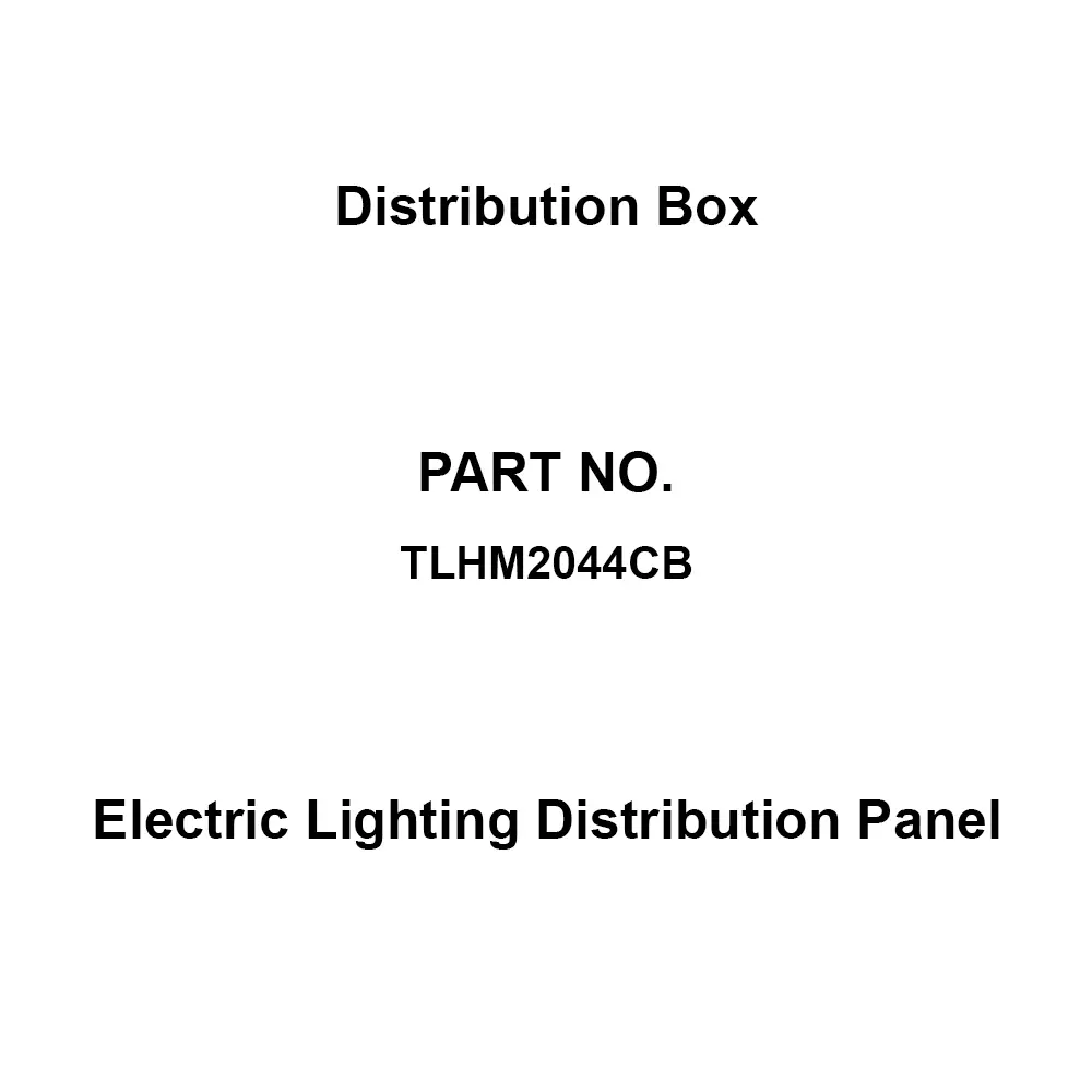 Naigai Energering Electric Lighting Distribution Panel 44 Branch Circuits 3P 200 Amp Main Capacity, TLHM2044CB