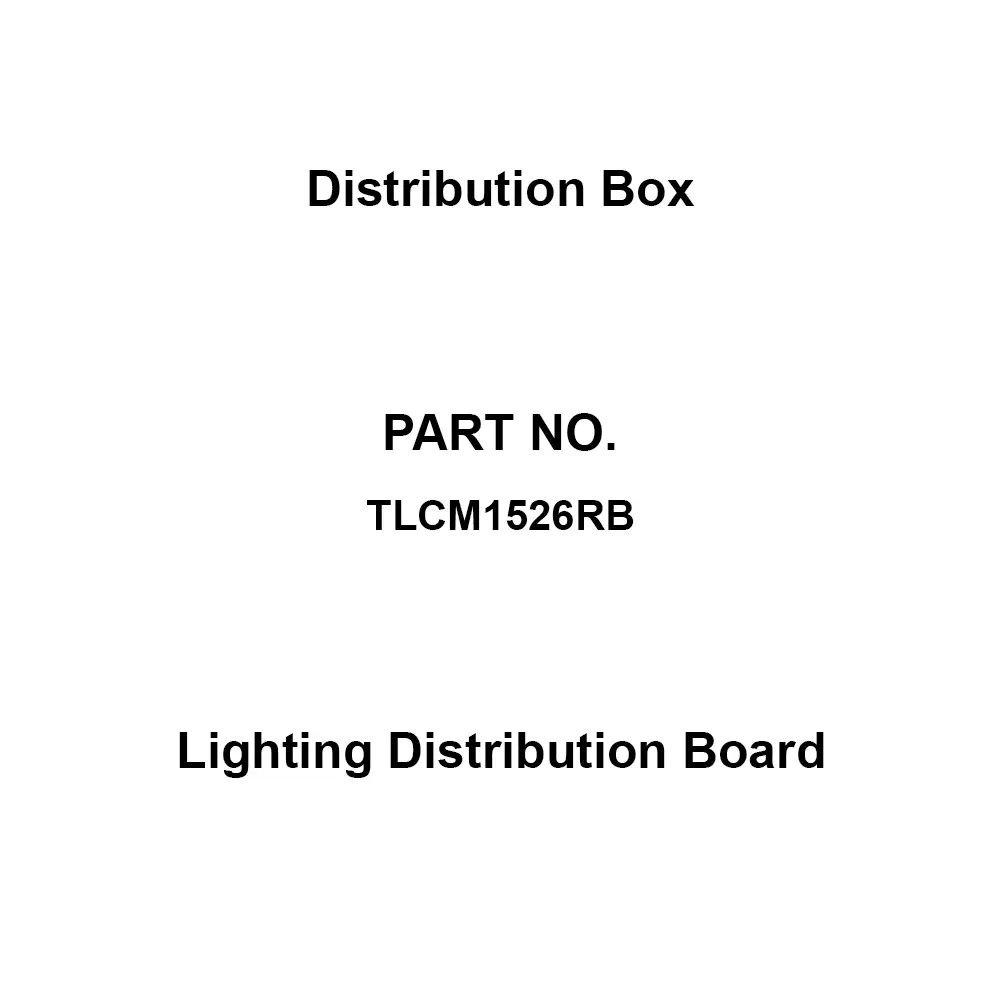 Naigai Energering Lighting Distribution Board 26 Branch Circuits 3P 150 Amp Main Capacity, TLCM1526RB