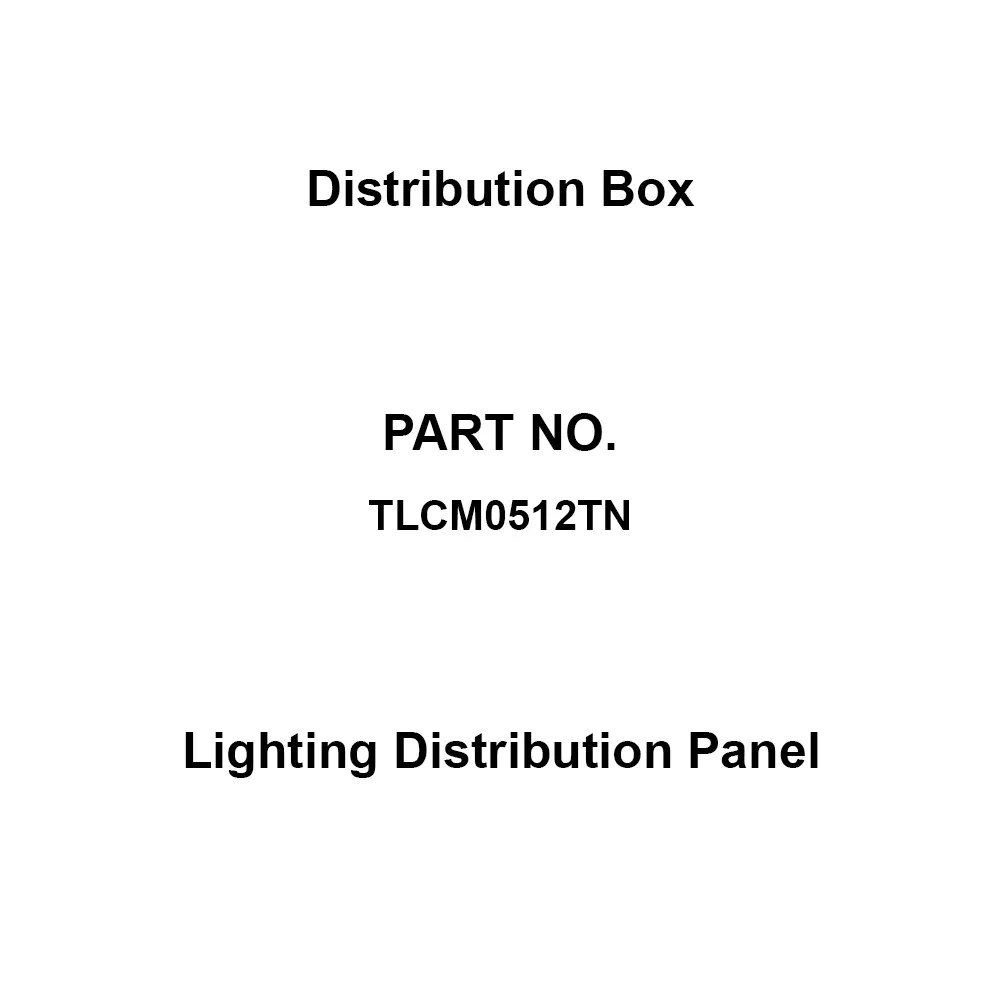Naigai Energering Lighting Distribution Panel 12 Branch Circuits 3P 50 Amp Main Capacity, TLCM0512TN