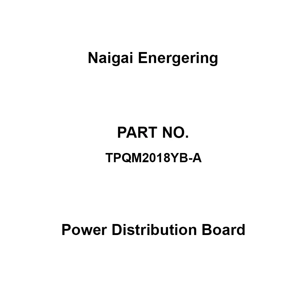 Naigai Energering Power Distribution Board 18 Branch Circuits 3P 200 Amp Main Capacity, TPQM2018YB-A
