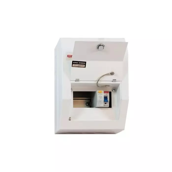 Contactum 4 Way Steel Consumer Unit 80A Defender, DR048MS