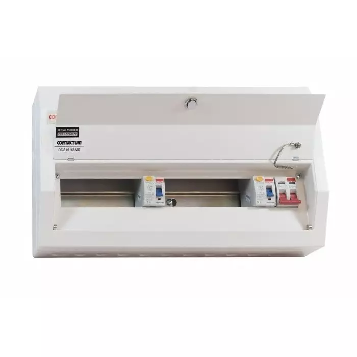 Contactum 16 Way Steel Consumer Unit 100A Defender, DDS16188MS