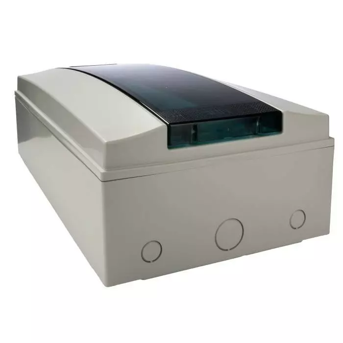 ABB 18 Way Plastic Consumer Unit, 125A, IP65 Mistral65, 1SL1203A0065P18X12