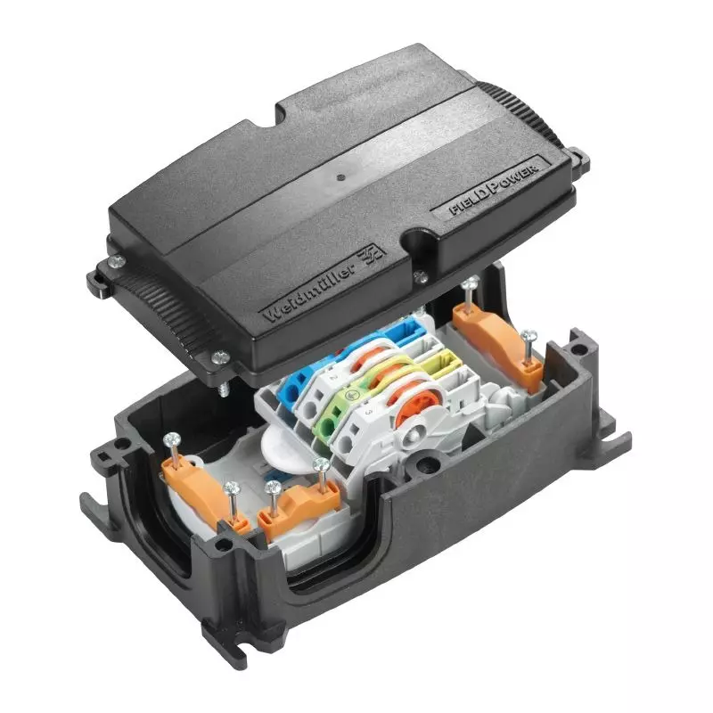Weidmuller Power Distribution Box 800 V IP65 in Complete State and Insulation Displacement Connection, FP BOX