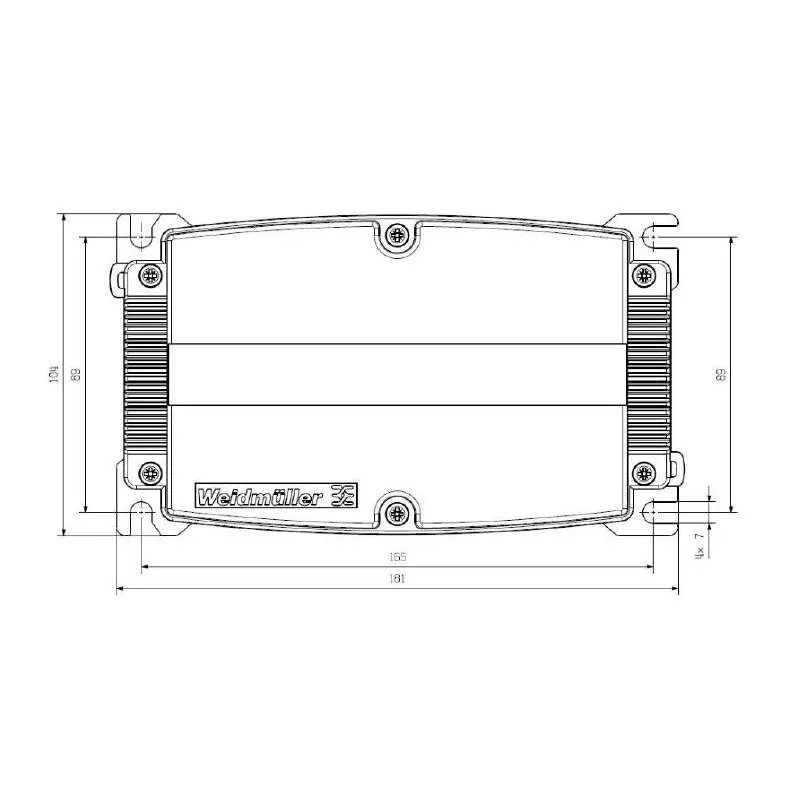 Weidmuller Power Distribution Box 800 V IP65 in Complete State and Insulation Displacement Connection, FP BOX
