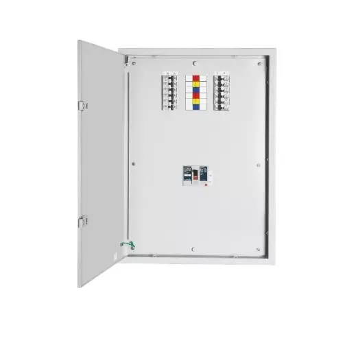 Anchor UNO Vertical Distribution Board With MCCB White Double Door 6 Way Metal Panasonic MCCB, 98666