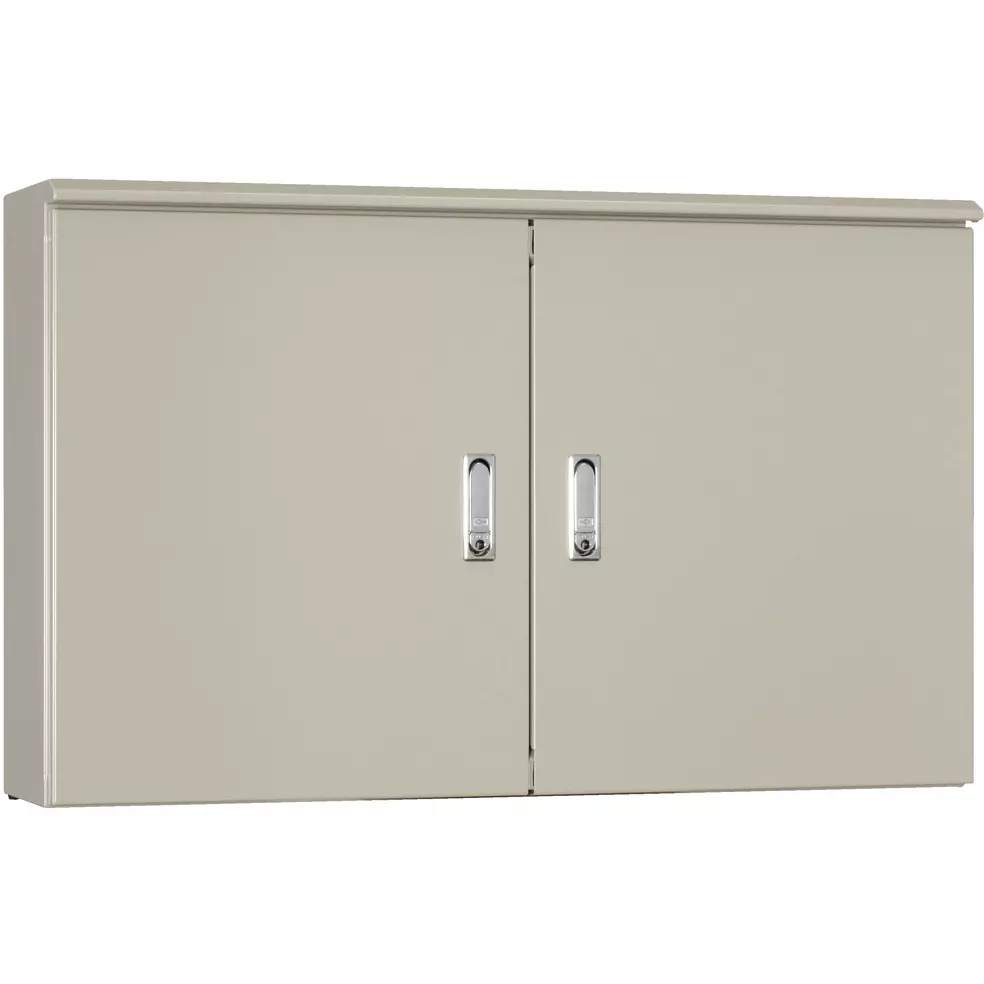 NITTO KOGYO ORZ Type Outdoor Cabinet Iron 226 mm Depth, ORZ25-1210-2C