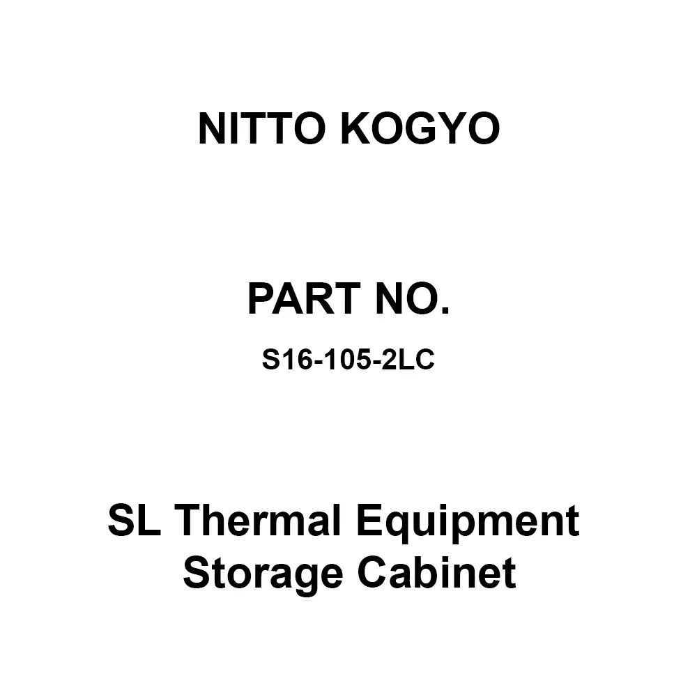 NITTO KOGYO SL Thermal Equipment Storage Cabinet 920x420 mm Board Dimension, S16-105-2LC