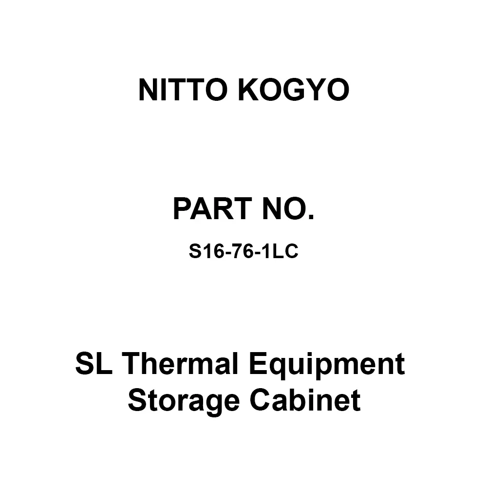 NITTO KOGYO SL Thermal Equipment Storage Cabinet 620x520 mm Board Dimension, S16-76-1LC