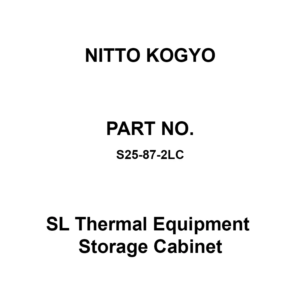 NITTO KOGYO SL Thermal Equipment Storage Cabinet 720x620 mm Board Dimension, S25-87-2LC