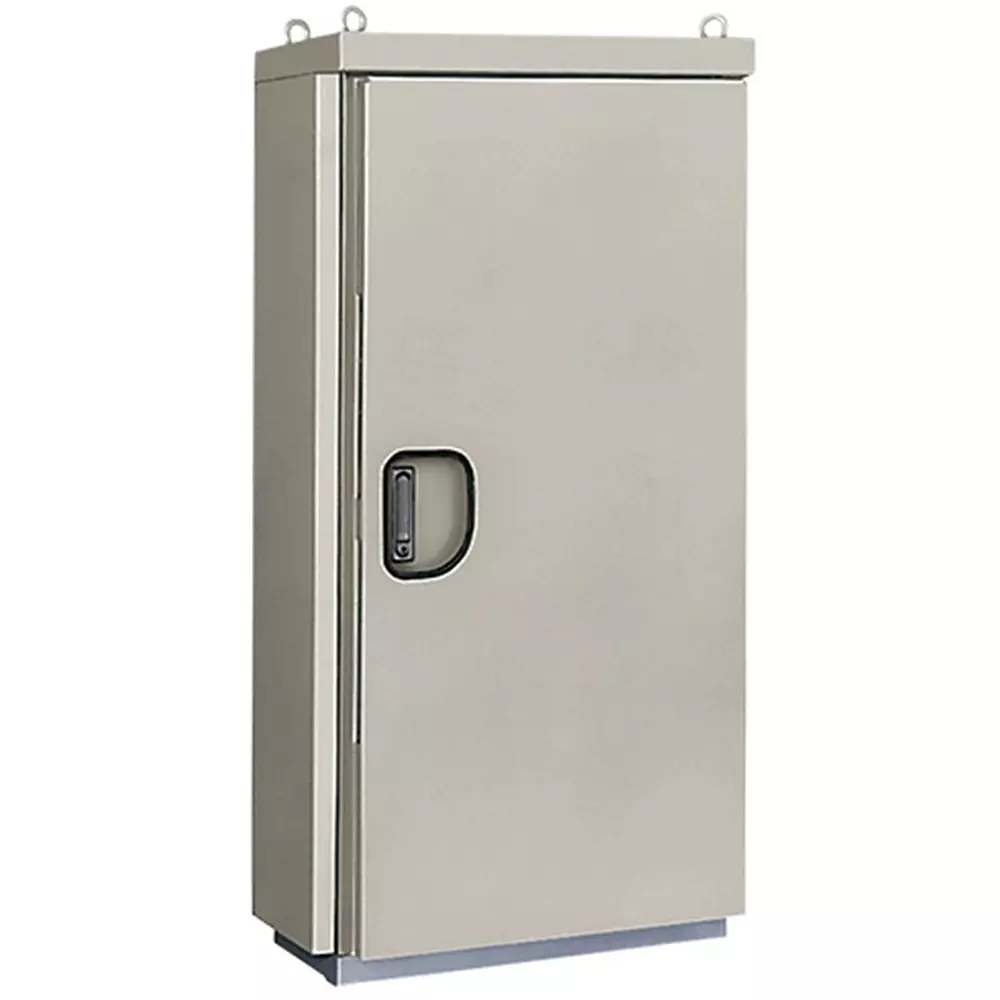 NITTO KOGYO Freestanding Cabinet Iron with Louver and Shading Plate 4 Bolt and M12 Diameter, OE35-816LDAC