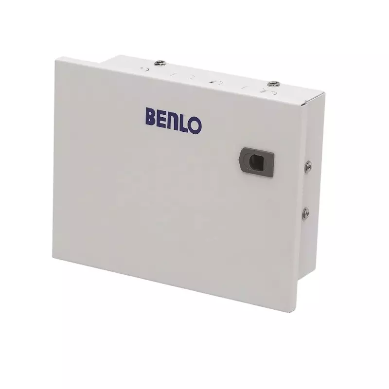 Benlo MCB Distribution Board Three Phase Neutral Double Door 8 Way, 70045 (Without MCB)