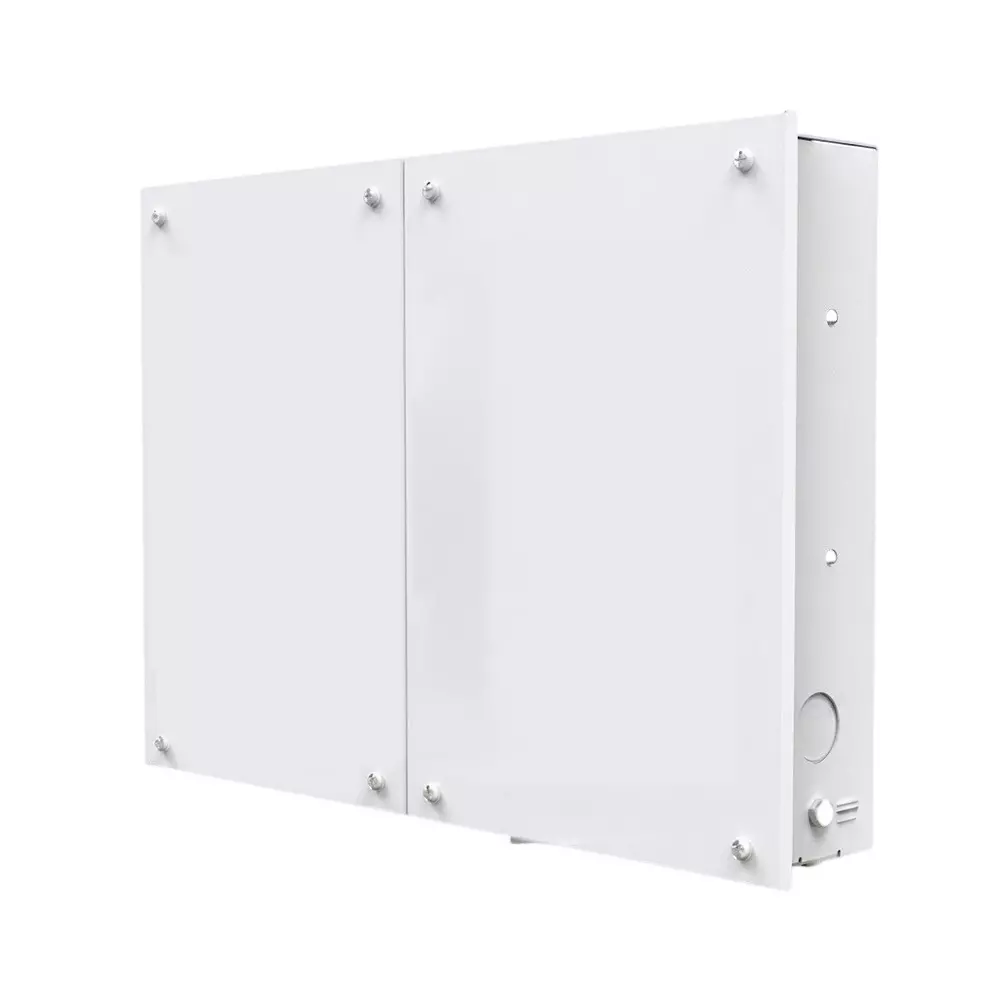Goldmedal Air Distribution Board 12 Way Single Door White 8 Module (Incomer) + 12+12+12 Module (Outgoing) Metal, 07024