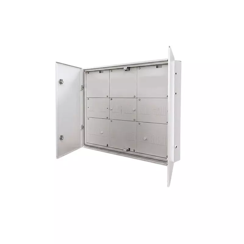 Goldmedal Air 7 Segment Distribution Board 6 Way Double Door White 8 Module (Incomer) + 4+4+4 Module (Sub Incomer) + 6+6+6 Module (Outgoing) Metal, 07097