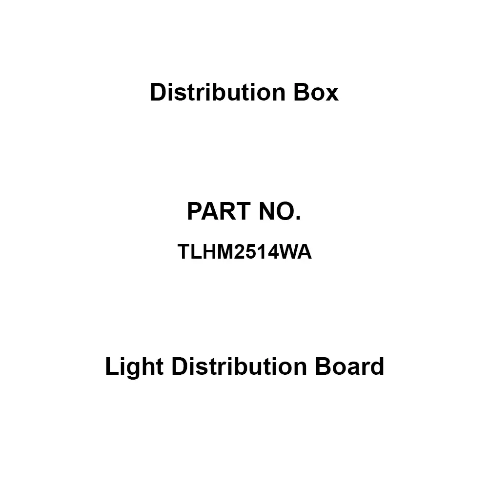Naigai Energering Light Distribution Board 14 Branch Circuits 3P 250 Amp Main Capacity, TLHM2514WA