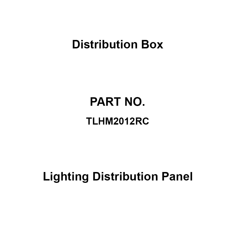 Naigai Energering Lighting Distribution Panel 12 Branch Circuits 3P 200 Amp Main Capacity, TLHM2012RC