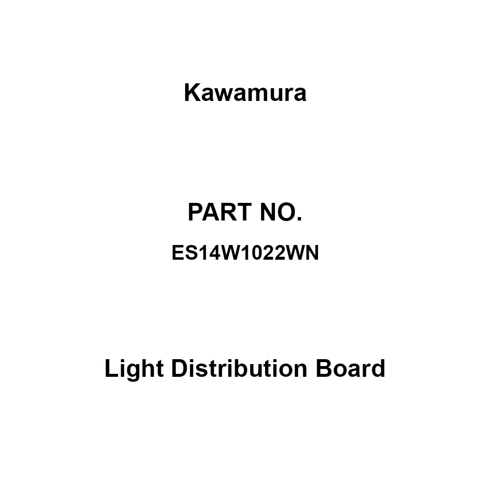 Kawamura Light Distribution Board 22 Branch Circuits 3P 100 Amp Main Capacity, ES14W1022WN