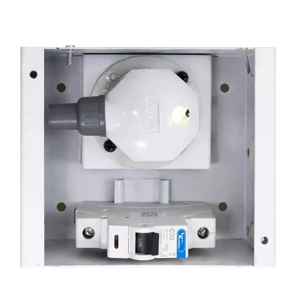 generic-spn-distribution-board-with-metal-clad-plug-and-socket-20-amp-adapter-current-10-number-of-circuits