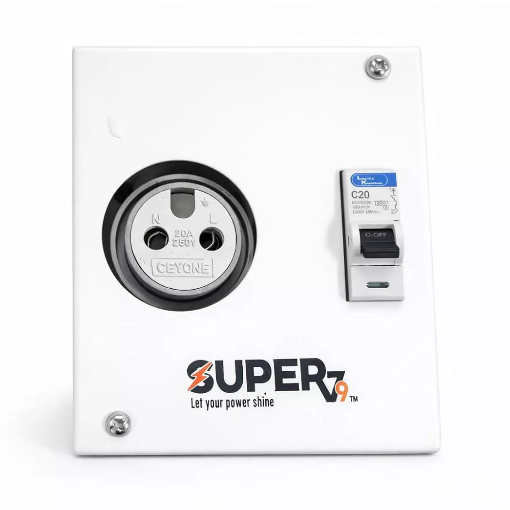 generic-spn-distribution-board-with-metal-clad-plug-and-socket-20-amp-adapter-current-10-number-of-circuits