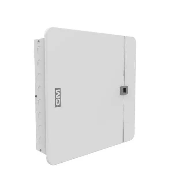 GM 4 Way Double Door Distribution Board Triple Pole Neutral IP42 Rated White, 0823