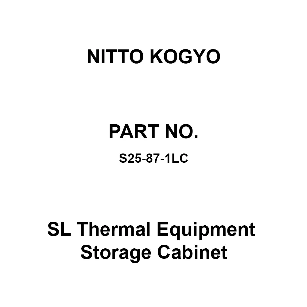 NITTO KOGYO SL Thermal Equipment Storage Cabinet 720x620 mm Board Dimension, S25-87-1LC