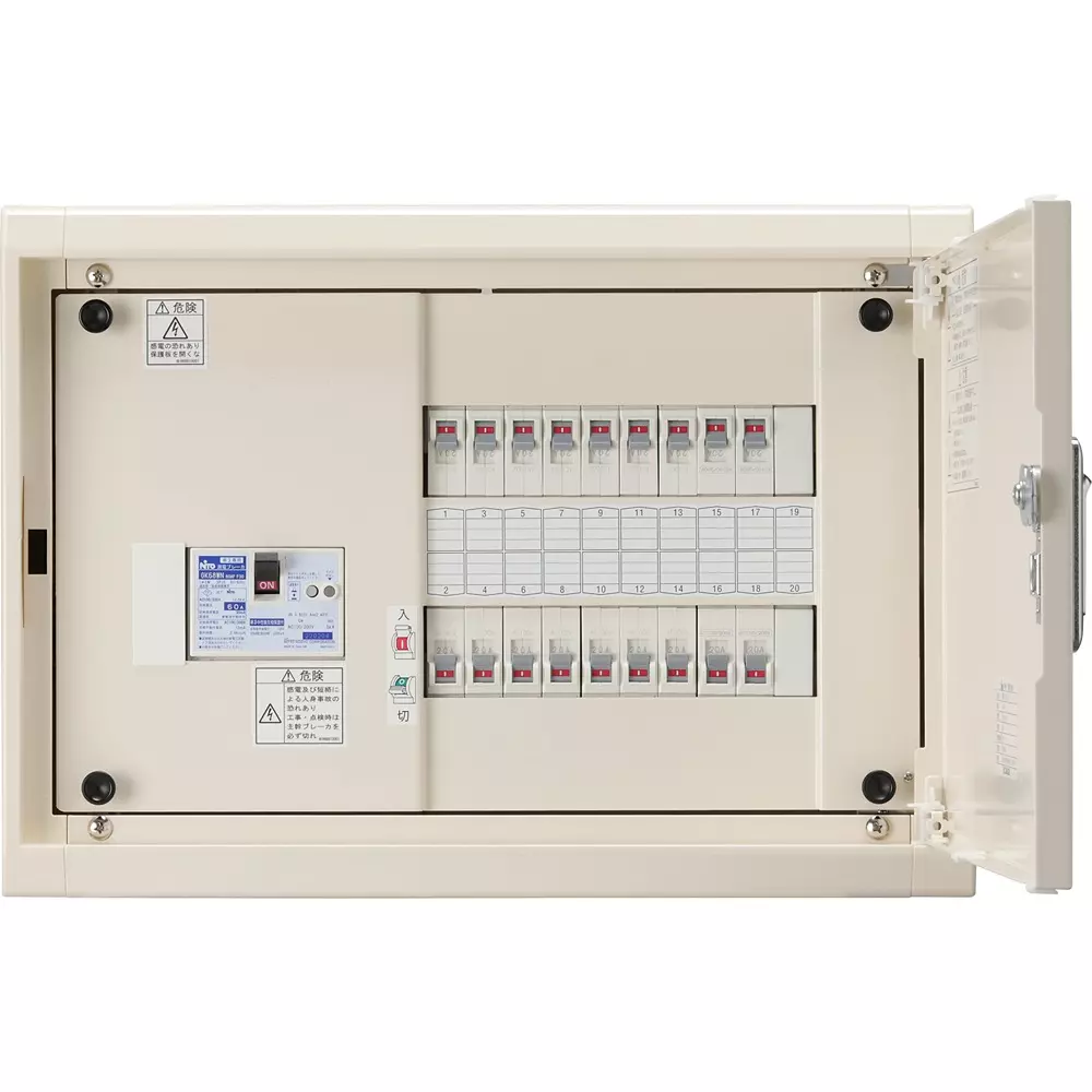 NITTO KOGYO Distribution Board Cream Color (2.5Y9/1) Day Coating (L22-90B) 320x400x95 mm, HMD3E5-142