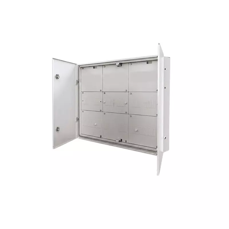 Goldmedal Air 7 Segment Distribution Board 4 Way Double Door White 8 Module (Incomer) + 4+4+4 Module (Sub Incomer) + 4+4+4 Module (Outgoing) Metal, 07096